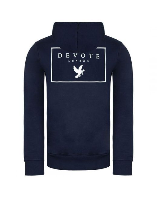 Devote London Blue Pacey Track Jacket Cotton for men