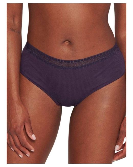 Sloggi Purple Go Ribbed Hipster Briefs 2 Pack