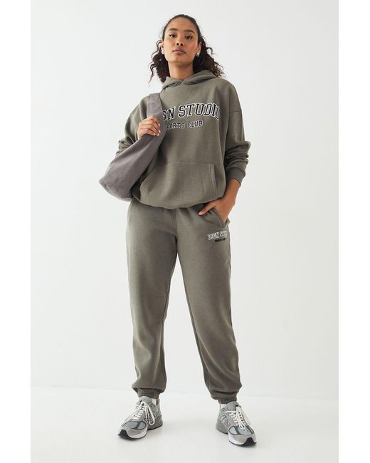 DSGN Studio Green Applique Oversized Cuffed Jogger