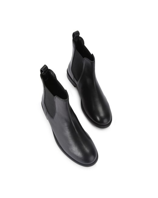 Carvela Kurt Geiger Black Leather Salvo Chelsea Boots