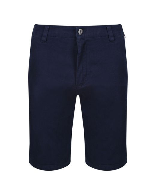 Regatta Blue Cotton Twill Chino Shorts for men