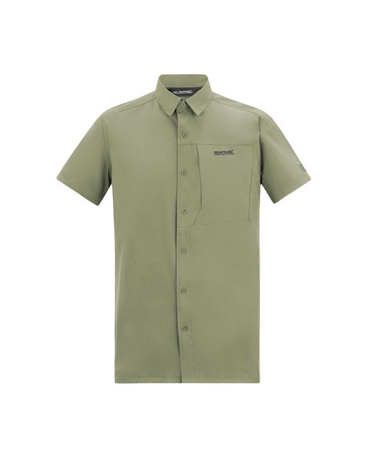 Regatta Green Insect Repellent Short-Sleeved Travel Shirt (Sage) for men