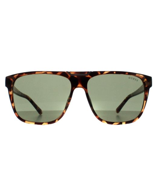 Guess Green Square Blonde Havana Gu00056 for men