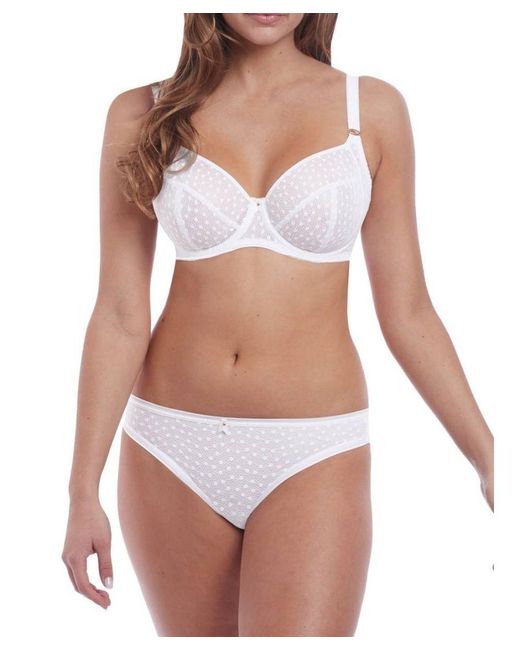 Freya White Starlight Side Support Bra
