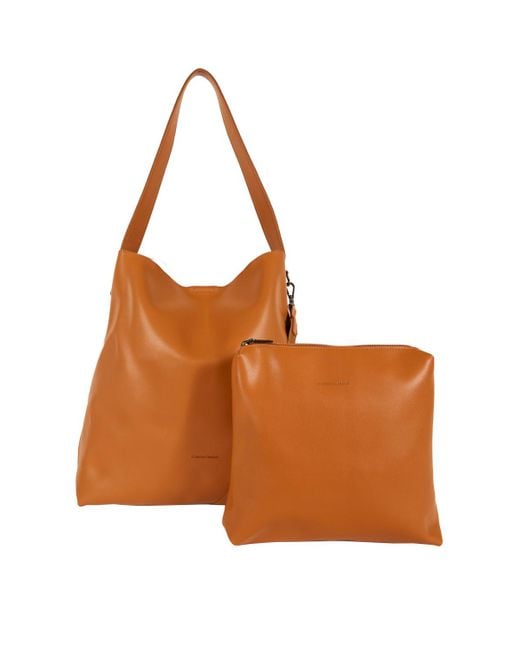 Claudia Canova Brown Mono Tote Bag