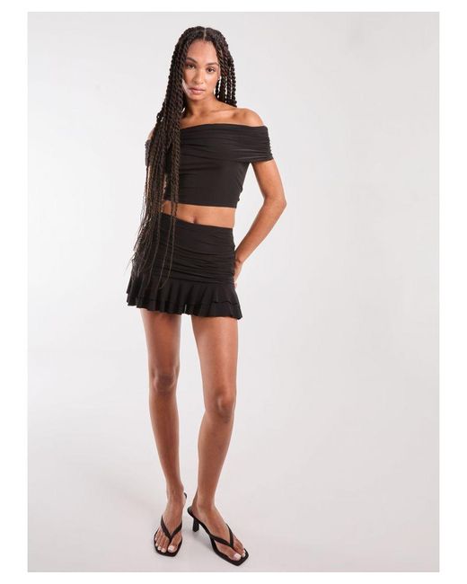 Pink Vanilla Black Bardot Slinky Top