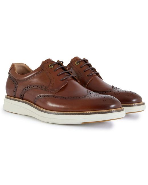 Simon Carter Brown Oreilly Brogue Shoes for men