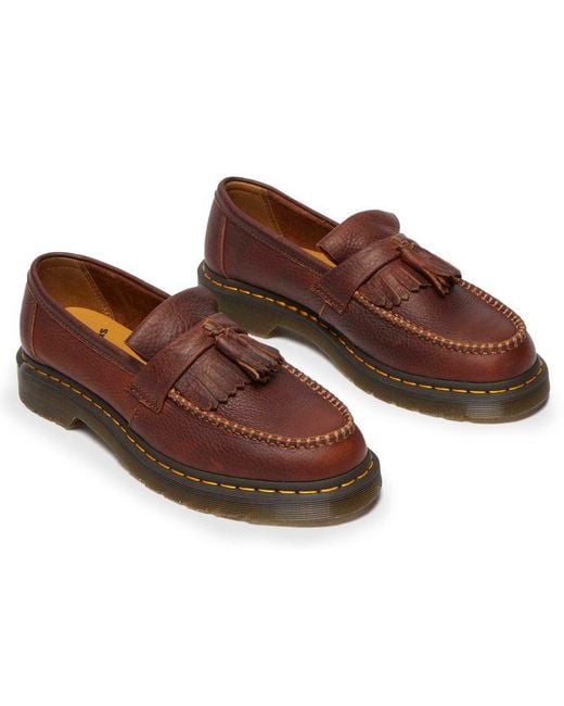 Dr. Martens Brown Dr Adrian Ambassador Tassel Shoes for men