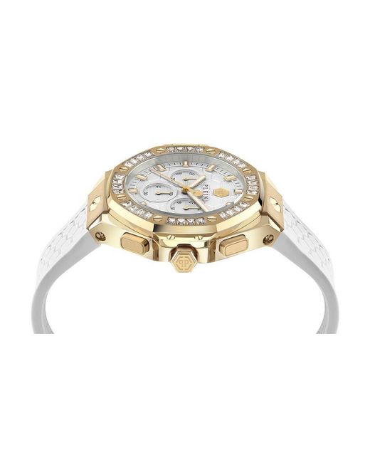 Philipp Plein Metallic Chrono Royal Watch Pwpsa0624 Silicone
