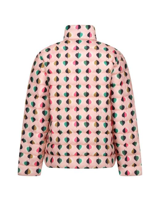 Regatta Pink Ladies Orla Kiely Tiny Elm Baffled Padded Jacket