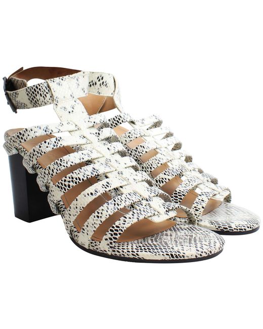 Vionic Metallic Perk Sami Snake Heeled Sandals