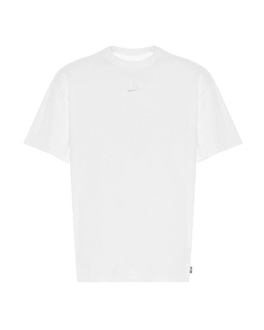 Nike White Sportswear Premium Essentials T-Shirt Cotton for men