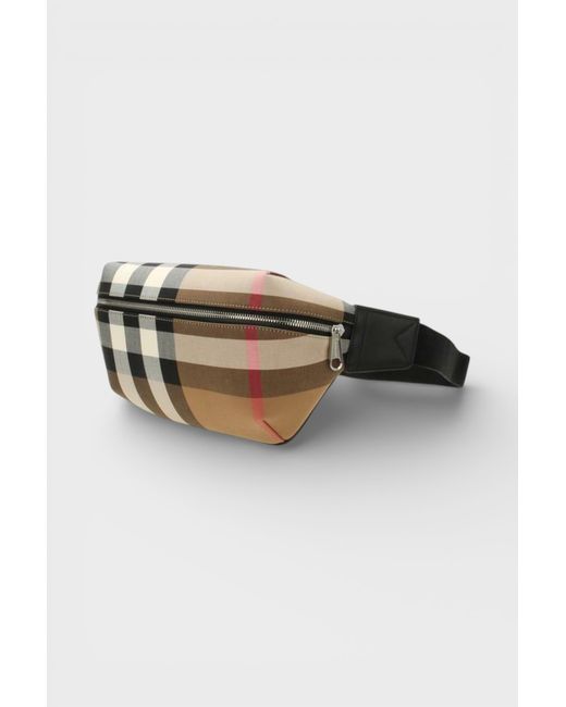 Burberry Gray Sonny Nova Check Bumbag Canvas