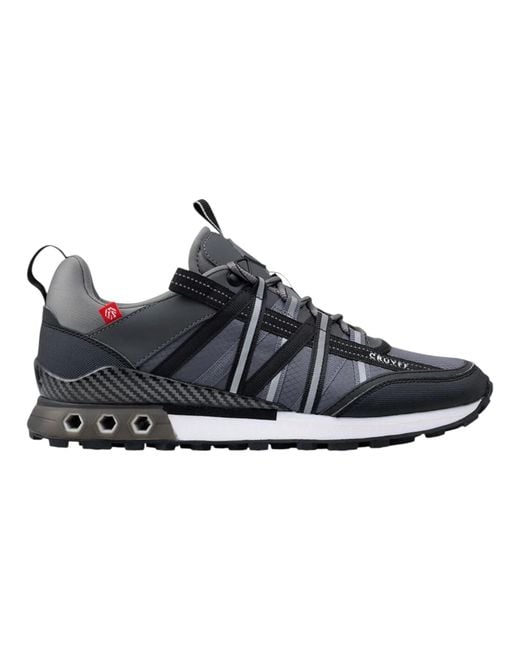 Cruyff Black Trainers Fearia Hex-Tech Montserrat Lace Up for men