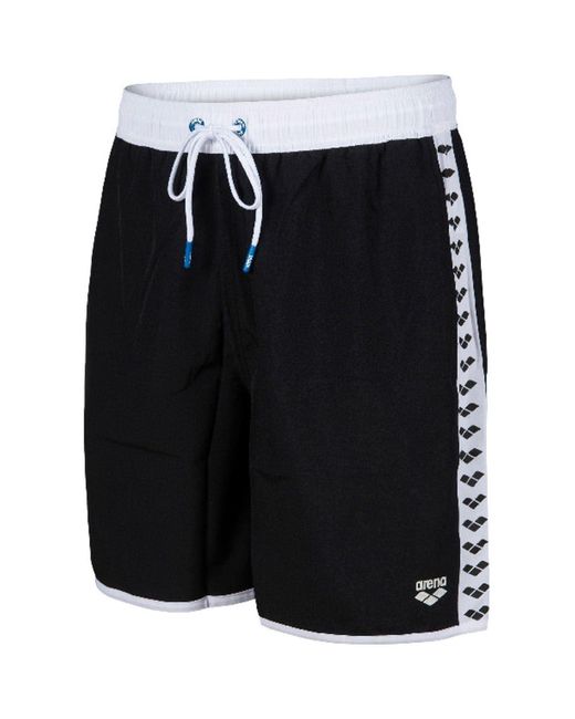 Arena Black Bermuda Team Stripe for men