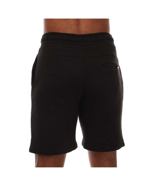 Duck and Cover Black Shawrtz Jog Shorts for men