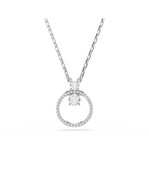 Swarovski Metallic 'Dextera' Base Metal Necklace