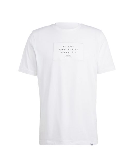 Adidas White Lounge Tee for men