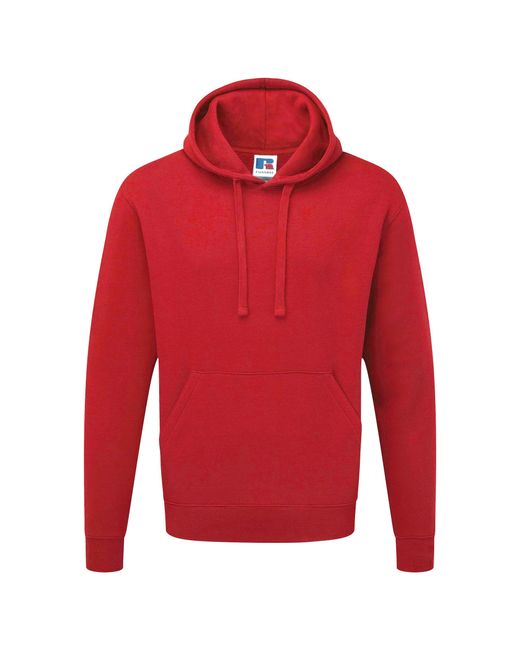 Russell Red Authentic Hooded Sweatshirt Hoodie (Classic) for men