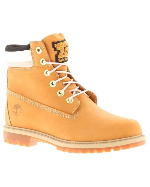 Timberland Natural Ankle Boots 6In Heritage Leather Lace Up Leather (Archived)