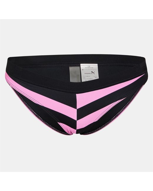 PUMA Black Heritage Color Block Bikini Bottom