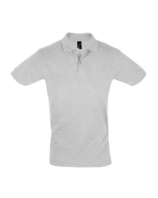 Sol's Gray Perfect Pique Short Sleeve Polo Shirt Marl) Cotton for men