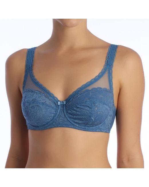 Playtex Blue P0Bvt Lace Underwire Bra