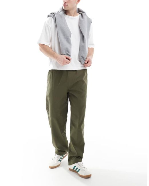 Farah Greenport Canvas Loose Fit Trousers for men