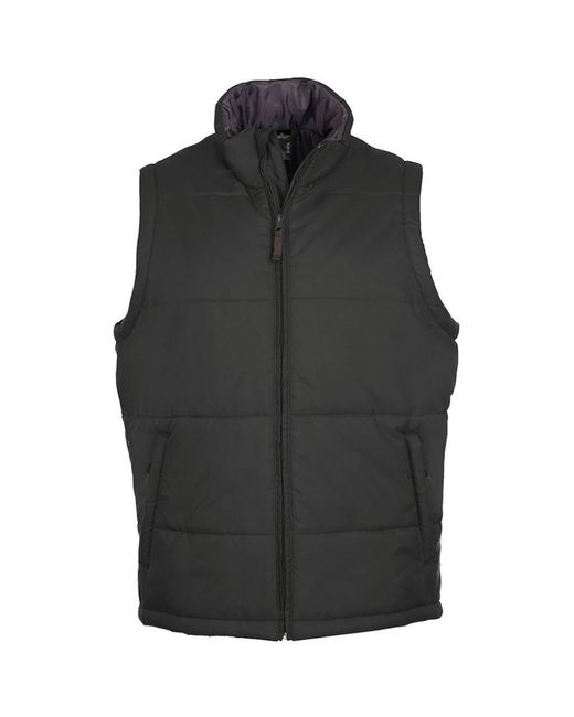 Sol's Black Warm Padded Bodywarmer Jacket