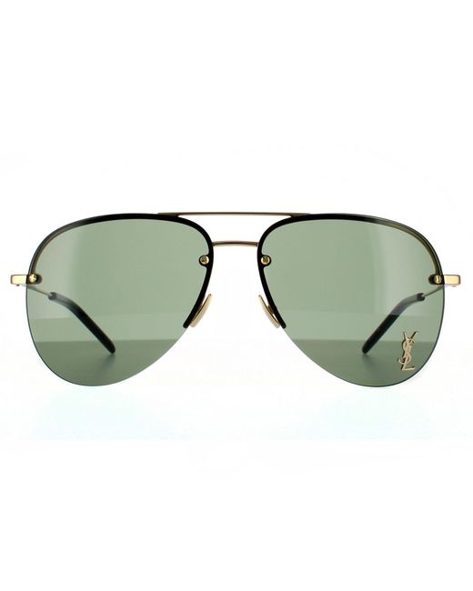 Saint Laurent Green Classic 11 M Aviators