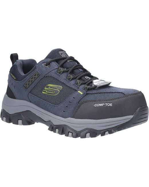 Skechers Blue Greetah Waterproof Composite Toe Safety Shoes for men