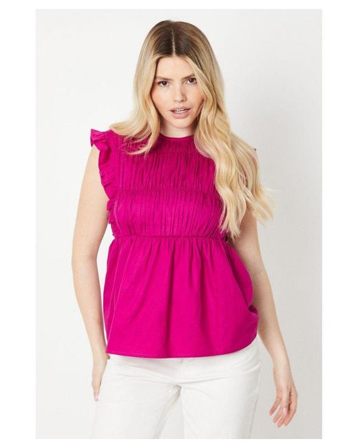 Dorothy Perkins Pink Poplin Shell Top