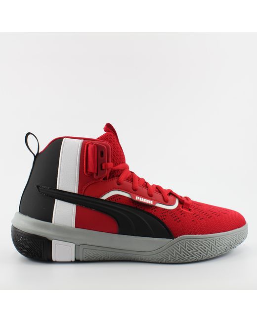 PUMA Red Legacy Mm Textile High Top Lace Up Trainers 194048 04 for men
