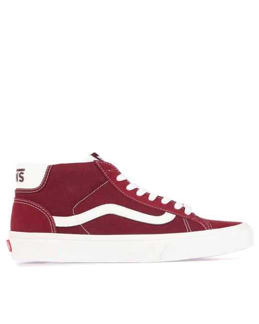 Vans Red Mid Skool 37 Trainers for men