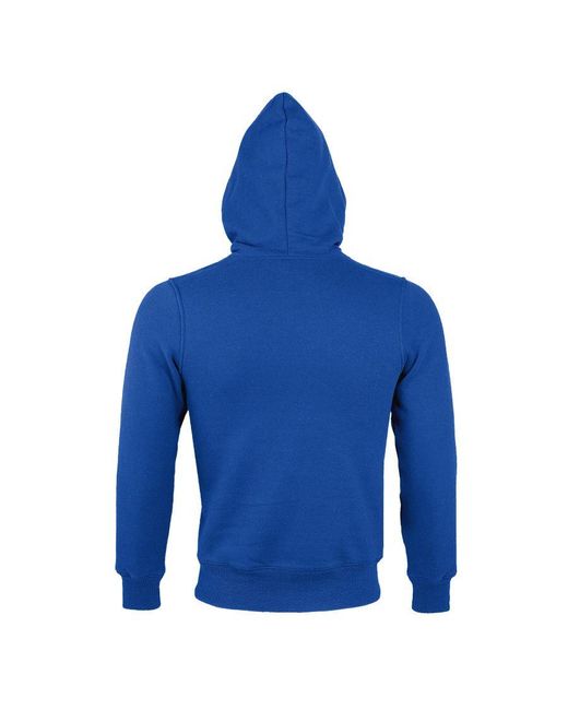 Sol's Blue Sherpa Zip-Up Hooded Sweatshirt Hoodie (Royal) for men