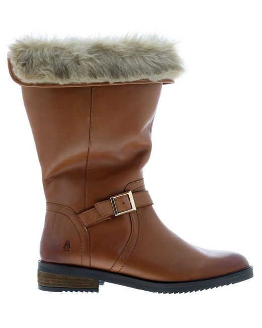 Hush Puppies Brown Bonnie Memory Foam Boots