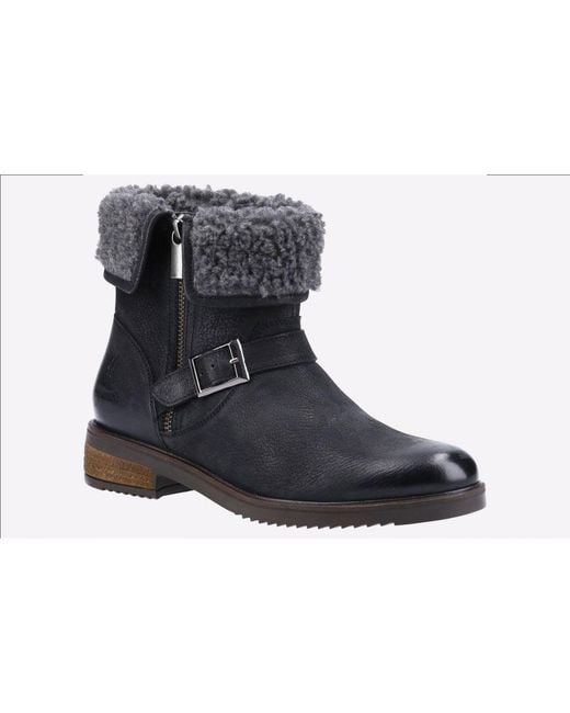 Hush Puppies Black Tyler Memory Foam Boots