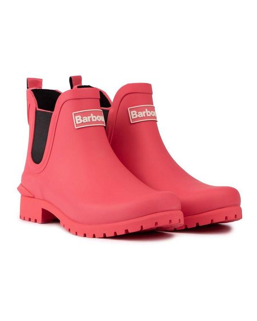 Barbour Red Wilton Boots