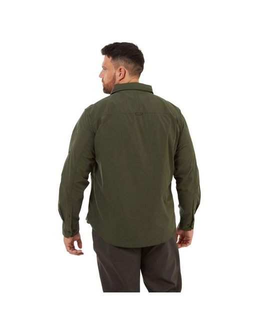 Craghoppers Green Kiwi Long-Sleeved Shirt (Cedar) for men
