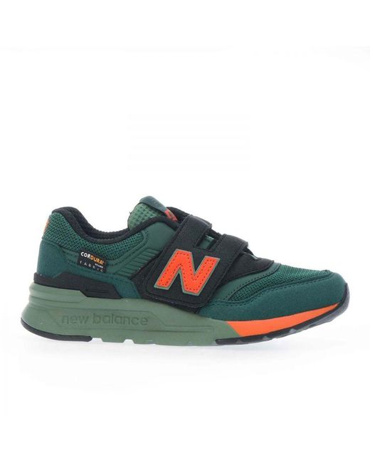 New Balance Green Boys Boy's 997 Hook And Loop Trainers for men