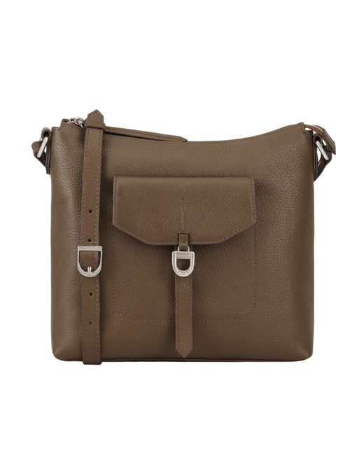Dents Brown Windsor Leather Cross Body Bag