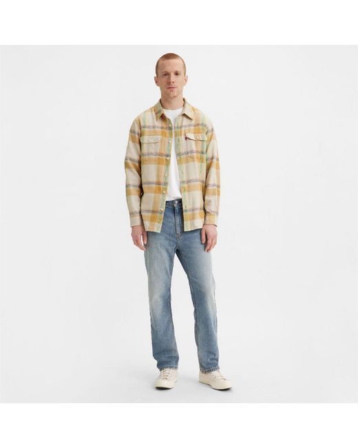 Levi's Blue Levi's Mid Rise Tapered Fit Five Pocket Jeans for men