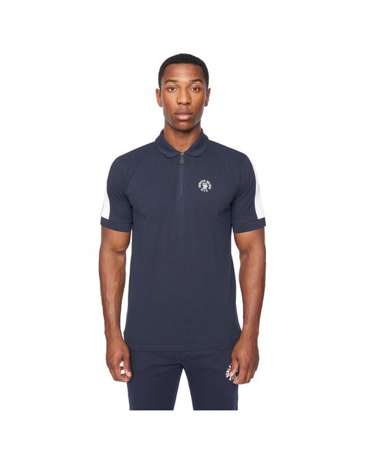Henleys Blue Calyer Polo Shirt for men