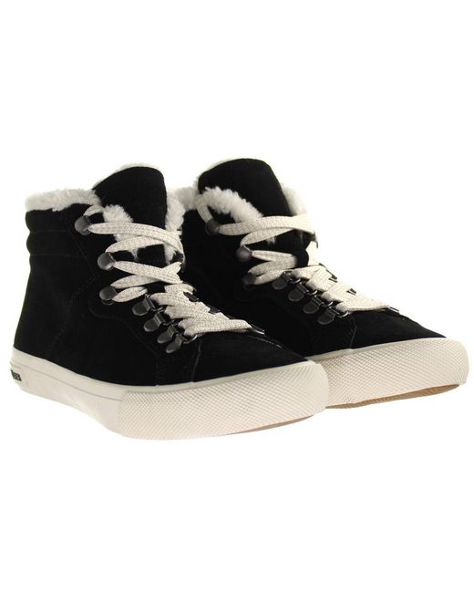 Seavees Black Carmel Coast Lace-Up Suede Leather Shoes