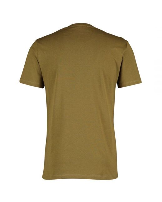 Balmain Yh1f022 S8794 Eab Khaki Green T-shirt for men