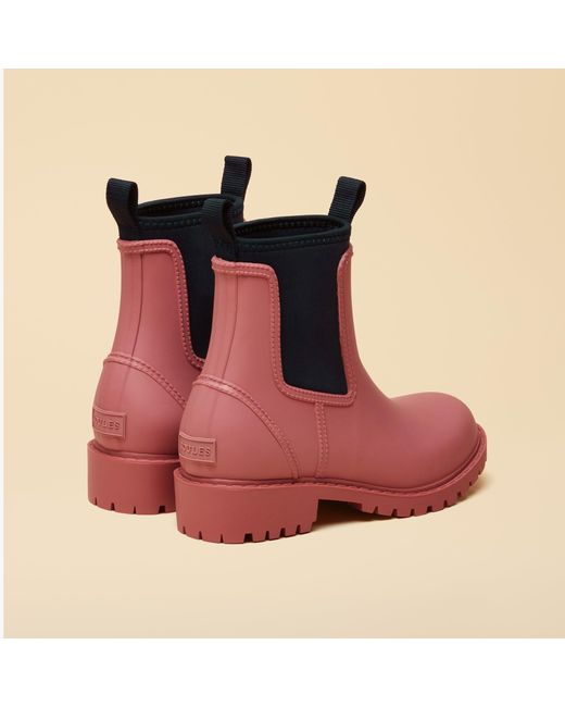 Joules Red Oakfield Wellingtons Rubber