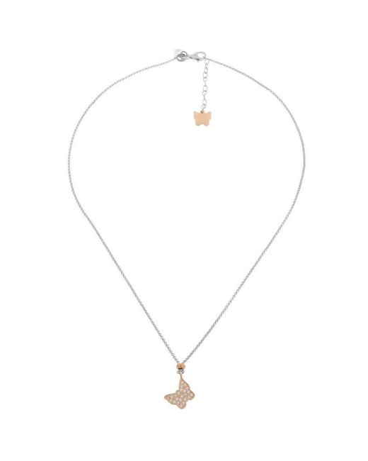 Orphelia Metallic 925 Sterling Chain With Pendant