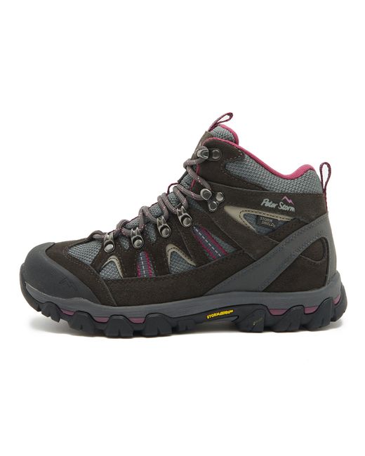 Peter Storm Black Arnside Ii Waterproof Walking & Hiking Mid Boot With Stormgrip Outsole