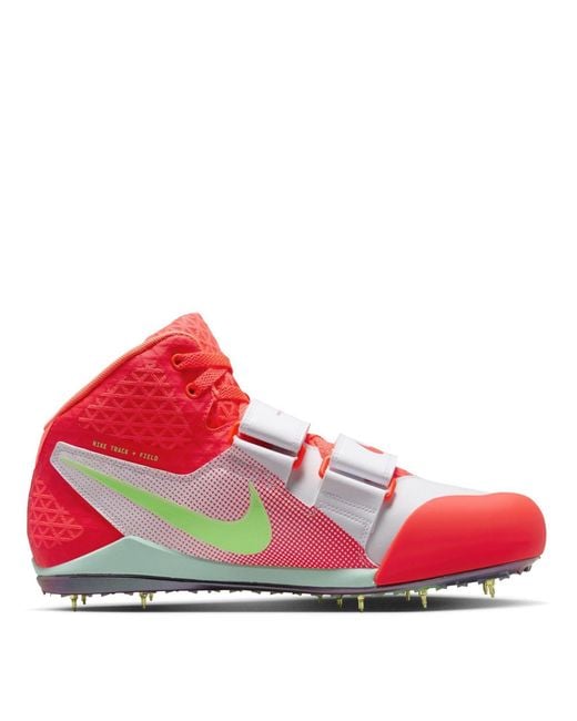 Nike Red Zoom Javelin Elite 3 Mid Top Sneakers for men