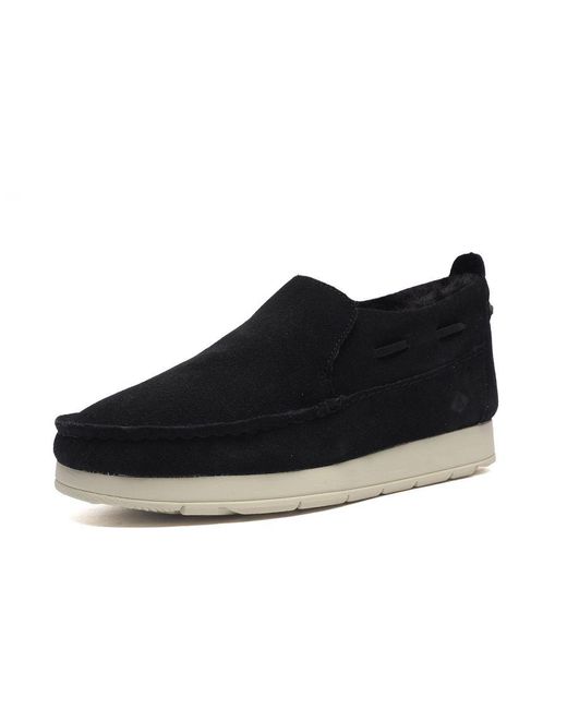 Sperry Top-Sider Black Moc Sider Suede